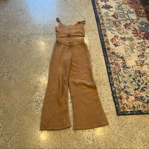 Skims cozy collection tan set